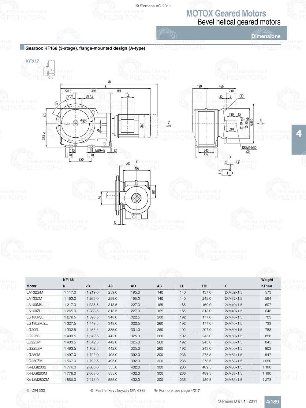 Мотор-редуктор Flender K168 Flender K168